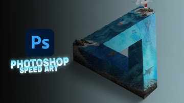 how to 3d Triangle | photoshop manipulation | SPEED ART