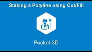 Pocket3D V15.2.3 - Staking a Polyline using Cut-Fill