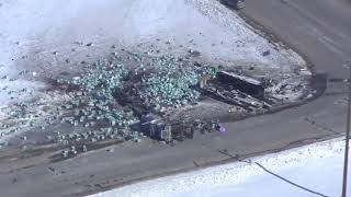 Drone Footage Shows Destruction Of Humboldt crash