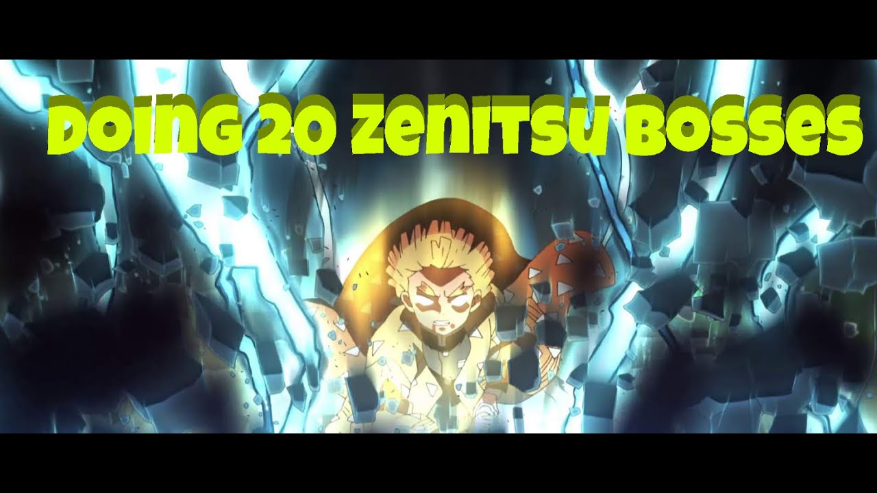 [Project Slayers] I did 20 Zenitsu Bosses (Mythical Loot) - YouTube