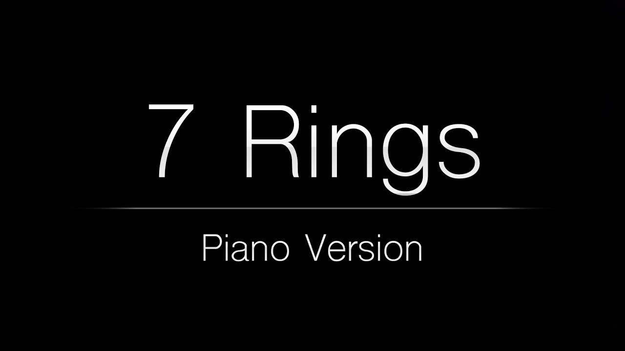 Dialoog Bedenk weten Ariana Grande - 7 rings (Piano Karaoke Instrumental) - YouTube
