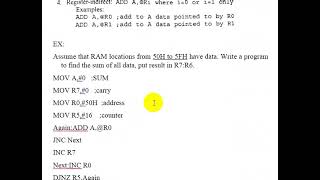 Arithmetic & Logic Instructions for Microcontroller 8051 Eng Wael Zaki