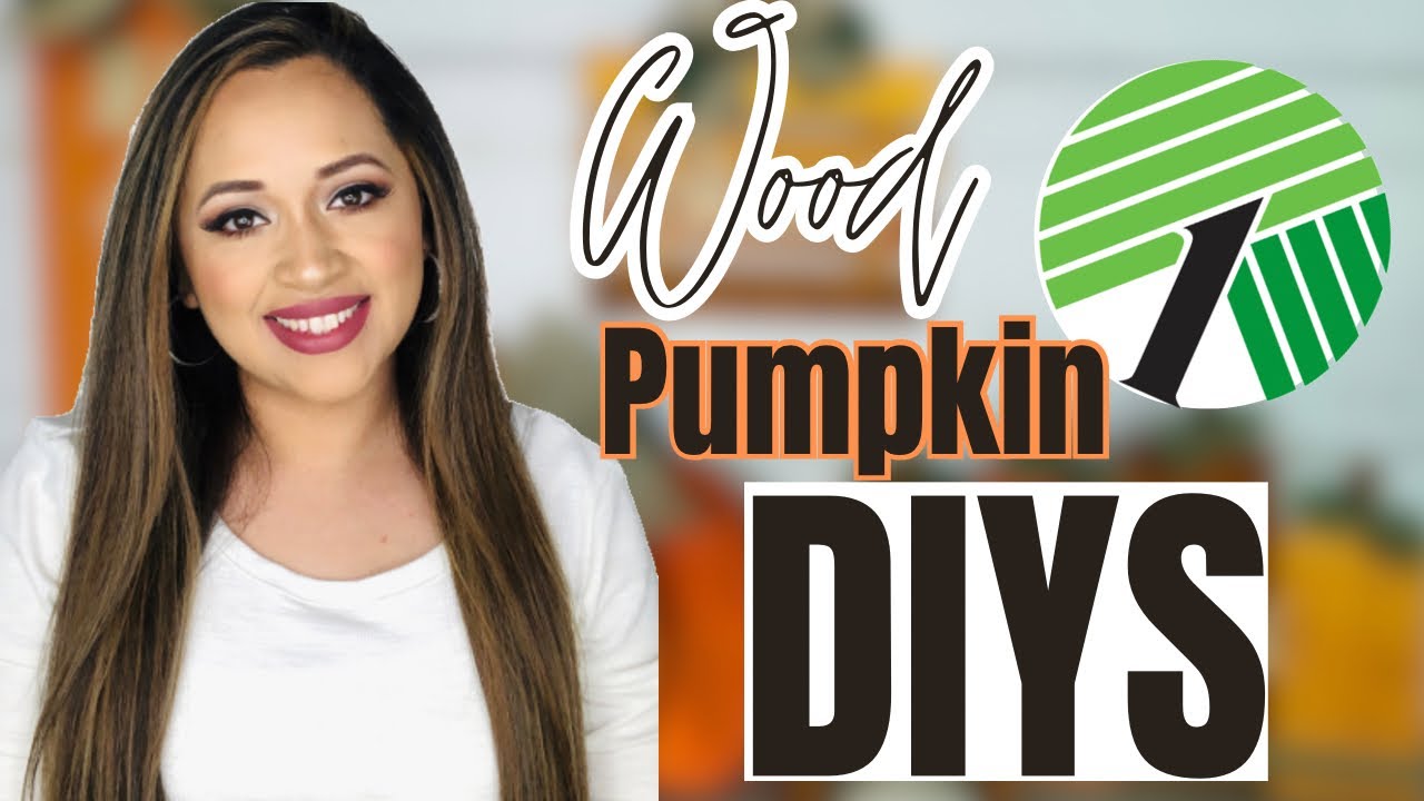 Dollar Tree Wood Pumpkins DIYS | Fall Home Decor - YouTube