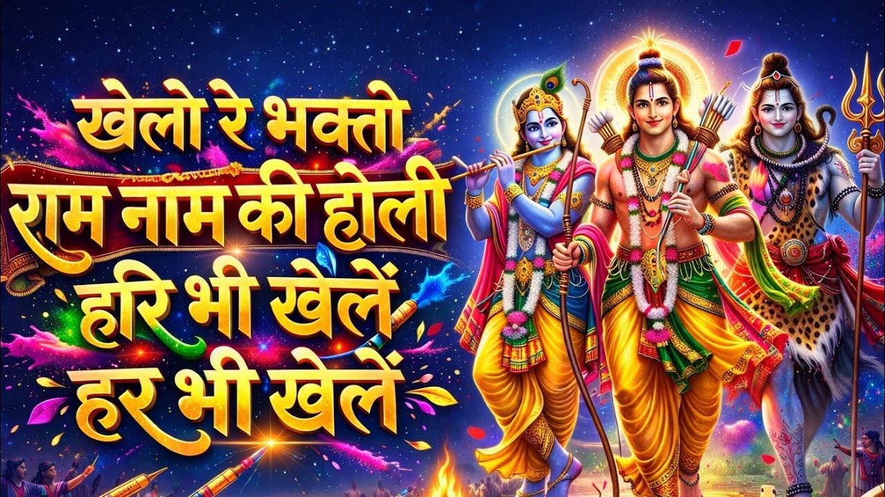 खेलो रे भक्तो राम नाम की होली | Hari Har Holi Mahotsav | Ram Krishna Shiv Divine Holi Bhajan 2026