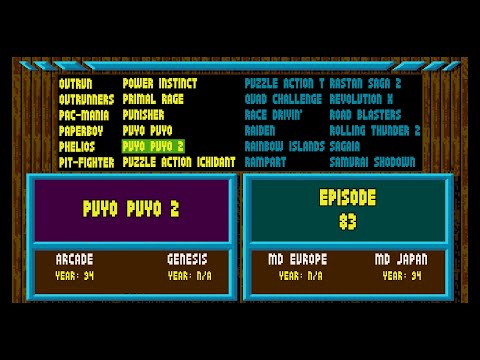 Arcade Games Vs Sega Genesis Puyo Puyo 2 