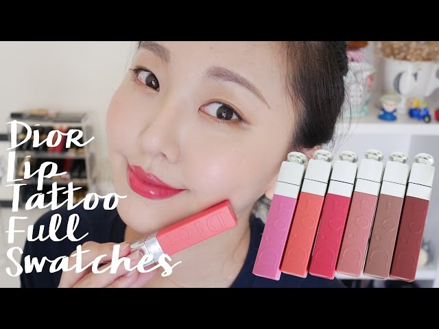 Dior Lip Tattoo癮誘超模染唇露全試色+心得+持久力/卸妝實測 Full Swatches & Review