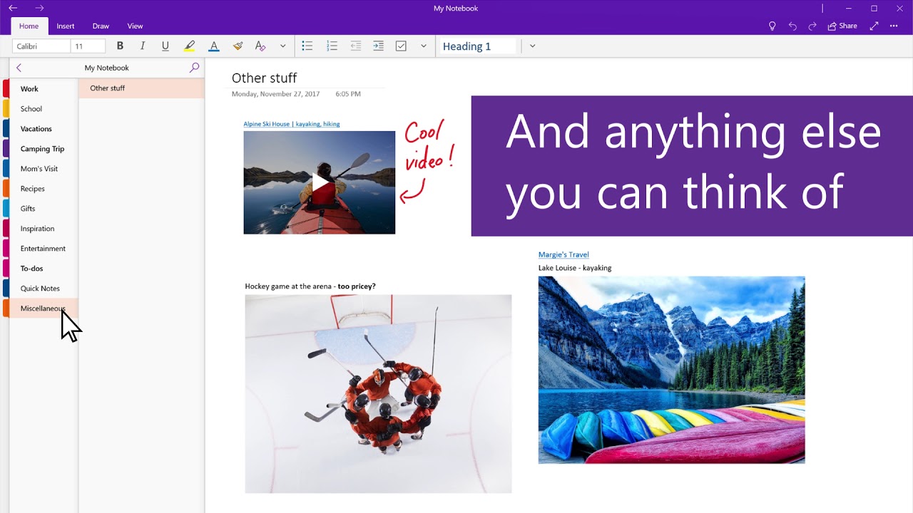 ⁣Holiday Tips: How to share lists in OneNote