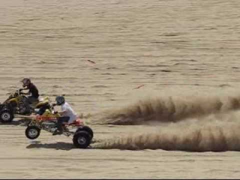 Quads atv dunes Oregon trx450 yfz 450 ltr winchester bay honda yamaha banshee hill sand lake oregon beach drag race crash wheelie trx450r trx 450r riding hor...