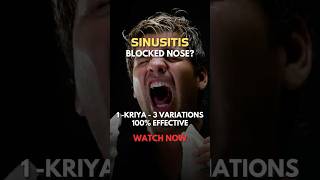 This breathing technique clears sinus instantly #yogickriya #breathing