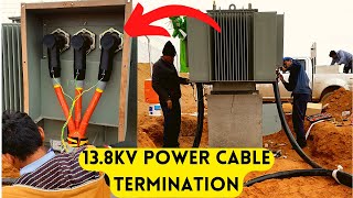 cable termination in panel | terminate medium voltage cable | underground cable termination