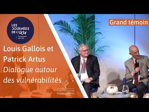 Journées de l'UCLy | Louis Gallois en dialogue avec Patrick Artus sur les vulnérabilités économiques