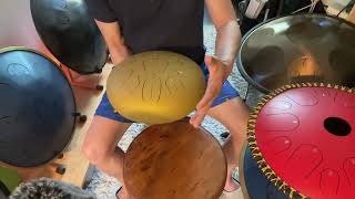 Why and How to play tongue drum with your hands .Amazon tongue drums. Mallets option. And more!