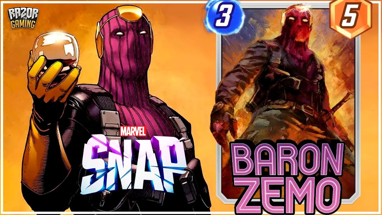 NUEVA CARTA: BARON ZEMO ¿MERECE LA PENA? + MAZOS 🔴 MARVEL SNAP - YouTube