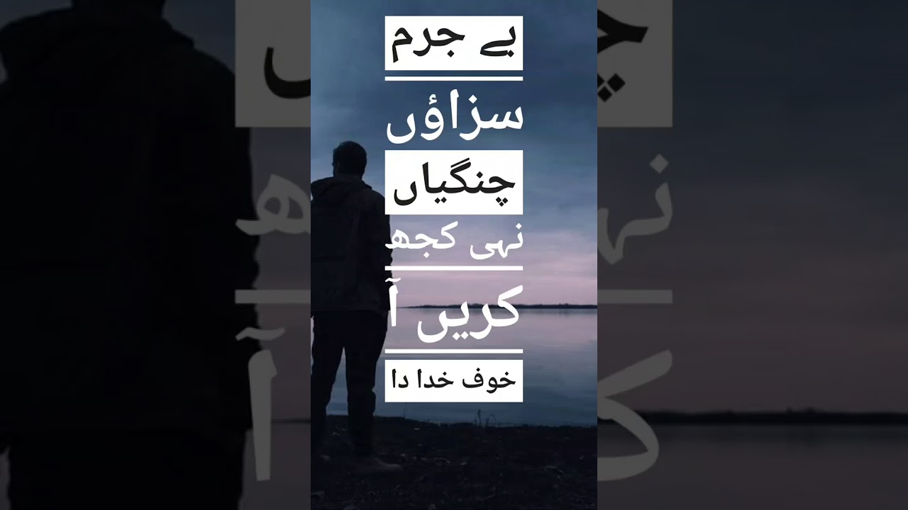 Download Be Juram sazaaon changiyan nhi kuj kareen aa khof khudaa da | TikTok Poetry | whatsapp Status
