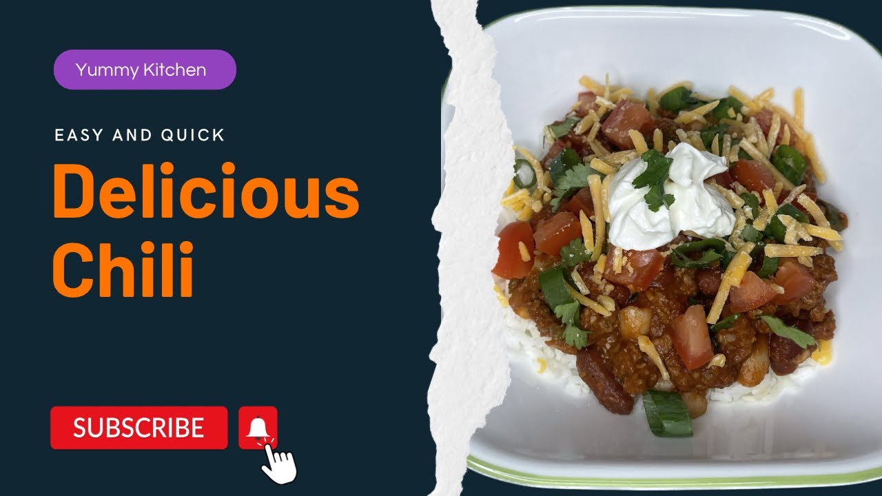 Easy delicious Chili.. Super Bowl snacks YouTube