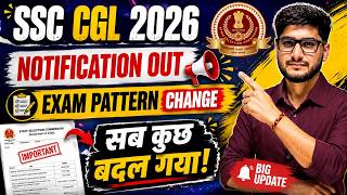 SSC CGL 2026 Notification Out 😱 Biggest Changes Ever!