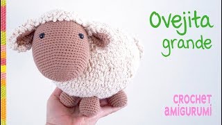 Oveja GRANDE grande tejida a crochet (amigurumi + punto ovejita)  🧶/ Tejiendo Perú