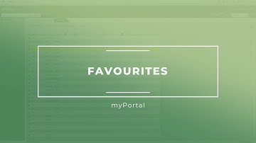 myPortal Training Video - Using Favourites