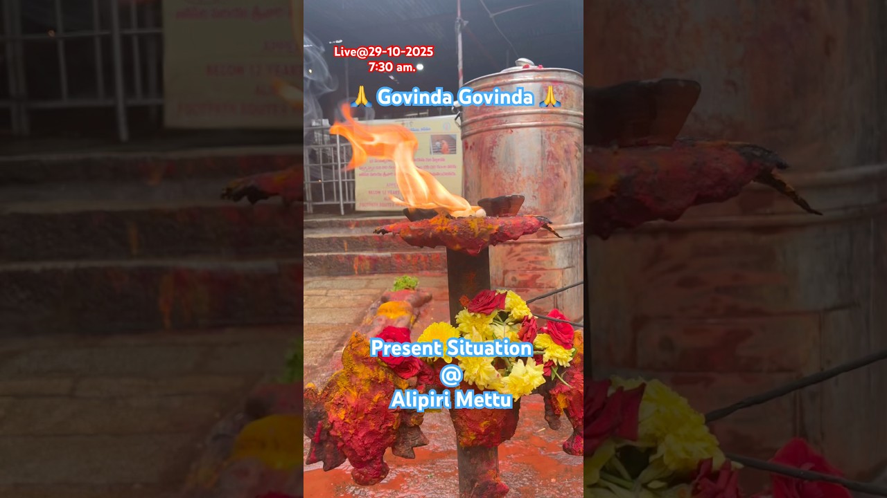 Present Situation Tirumala Alipiri Mettu | 