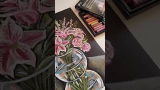 Свежий Букет🌷 #Shortvideo #Art #Oilpastel #Painting #Пастель #Цветы  #Букет #Рисунок #Shorts #Pastel