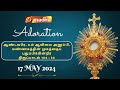  live 17 may  adoration 1100 am  madha tv