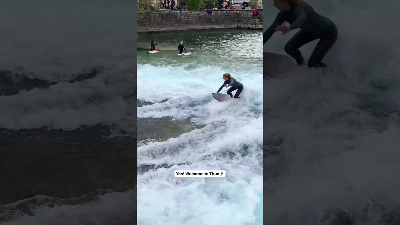 Surfing in Switzerland??🤯🏄‍♀️