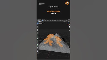 How to make Snow Material in one click in blender -  سلسلة  ادون عن Snow في بلندر