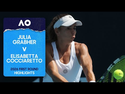 Julia Grabher v Elisabetta Cocciaretto Highlights | Australian Open 2026 First Round