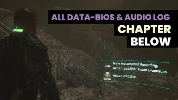 All Data Bios Audio Log Location - Chapter Below - The Callisto Protocol