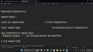 Manual Testing Day 2 🔥 Smoke, Retesting, Regression, Sanity & Servers Full Guide by RAHUL SIR 7 APR