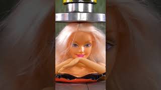 Barbie vs hidrolik press experiment shortvideo
