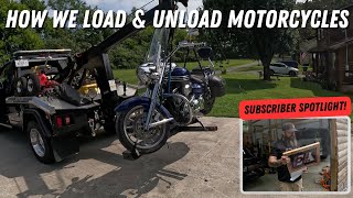 How We Load & Unload Motorcycles | Plus Fan Mail & Subscriber Spotlight