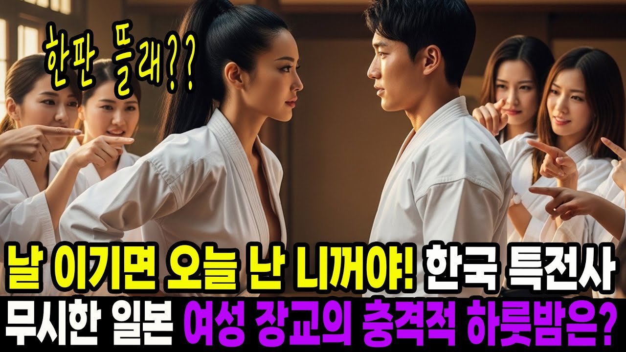 날 이기면 오늘 난 니꺼야! 한국 특전사 무시한 일본 여성 장교의 충격적 하룻밤은?
