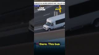 Suspect steals bus then takes it off-roading before going the wrong way in traffic! #shorts