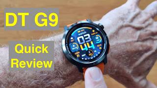 DTNo.1 DT G9 Budget BT Call 2GB Music GPS Stored Maps AMOLED Adventurer's Smartwatch: Quick Overview