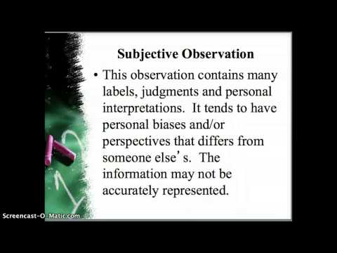 Video: How To Write An Observation By Nature
