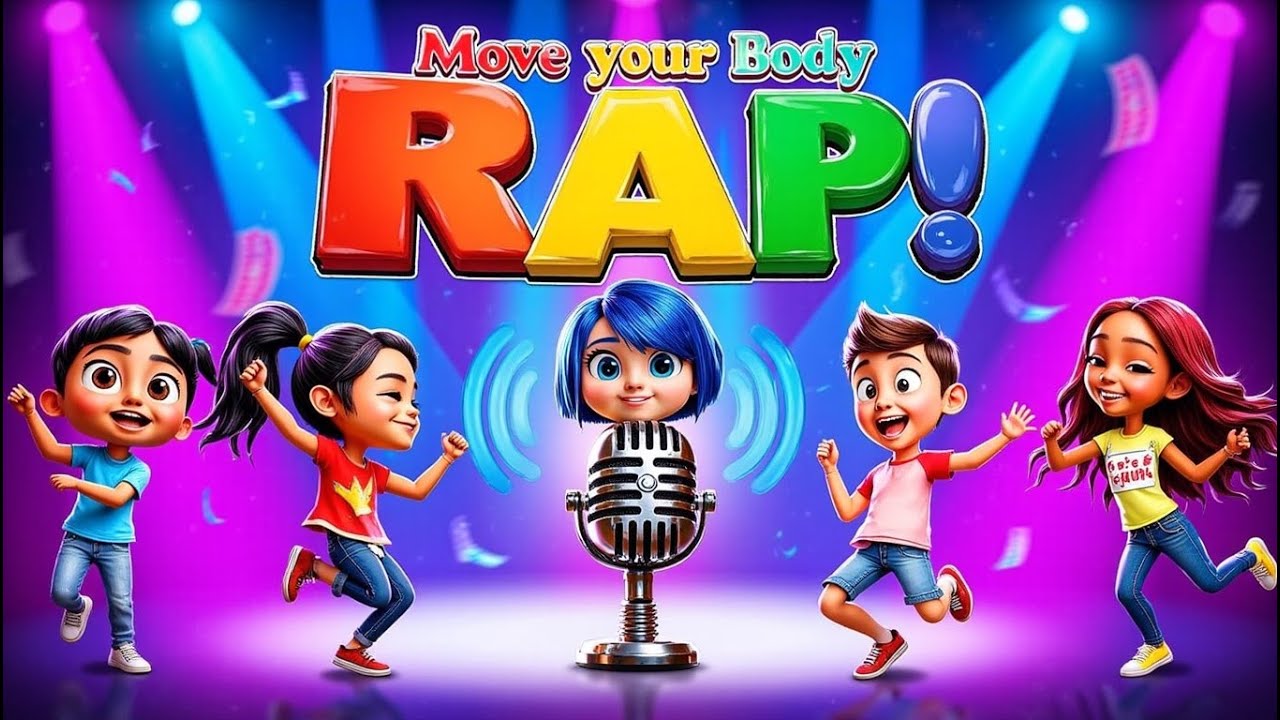 Best Raps For Kids Move Your Body Rap for Kids | Run, Jump, Dance & Clap Song | Fun ...