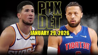 Detroit Pistons Vs Phoenix Suns Full Game Highlights January 29, 2026 Nba Season