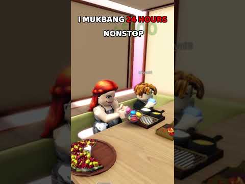 Mukbang 24 Hours Nonstop #roblox  #brookhaven