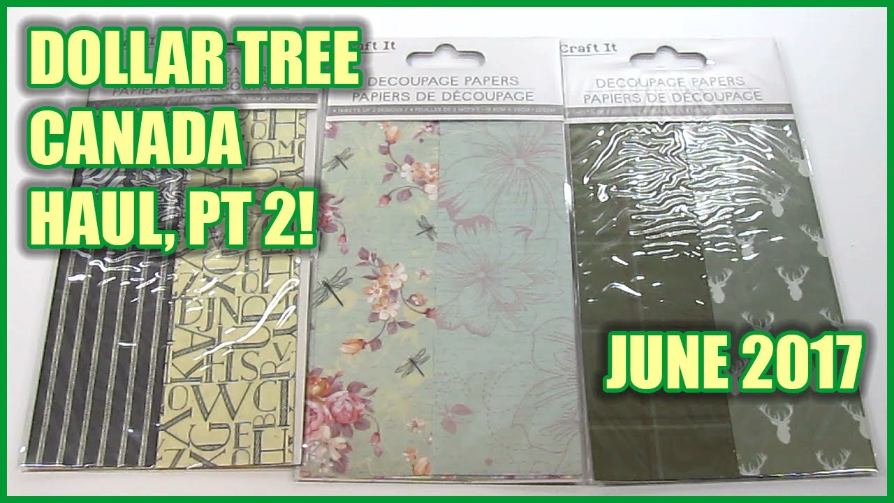 DOLLAR TREE CANADA HAUL! PT 2 ALL! The Crafty Things! June 2017