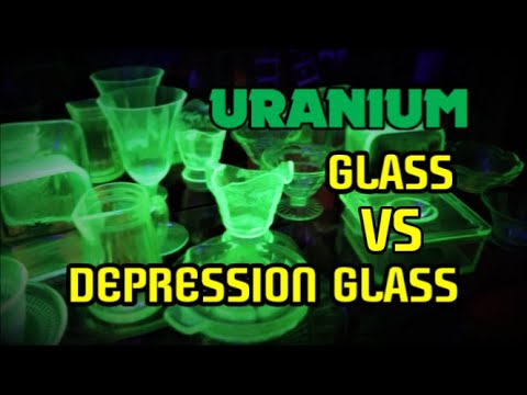 URANIUM GLASS VS DEPRESSION GLASS by MaLee Productions