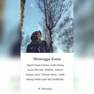 Menunggu kamu, bikin baper,Status WA Kekinian Bikin Sedih