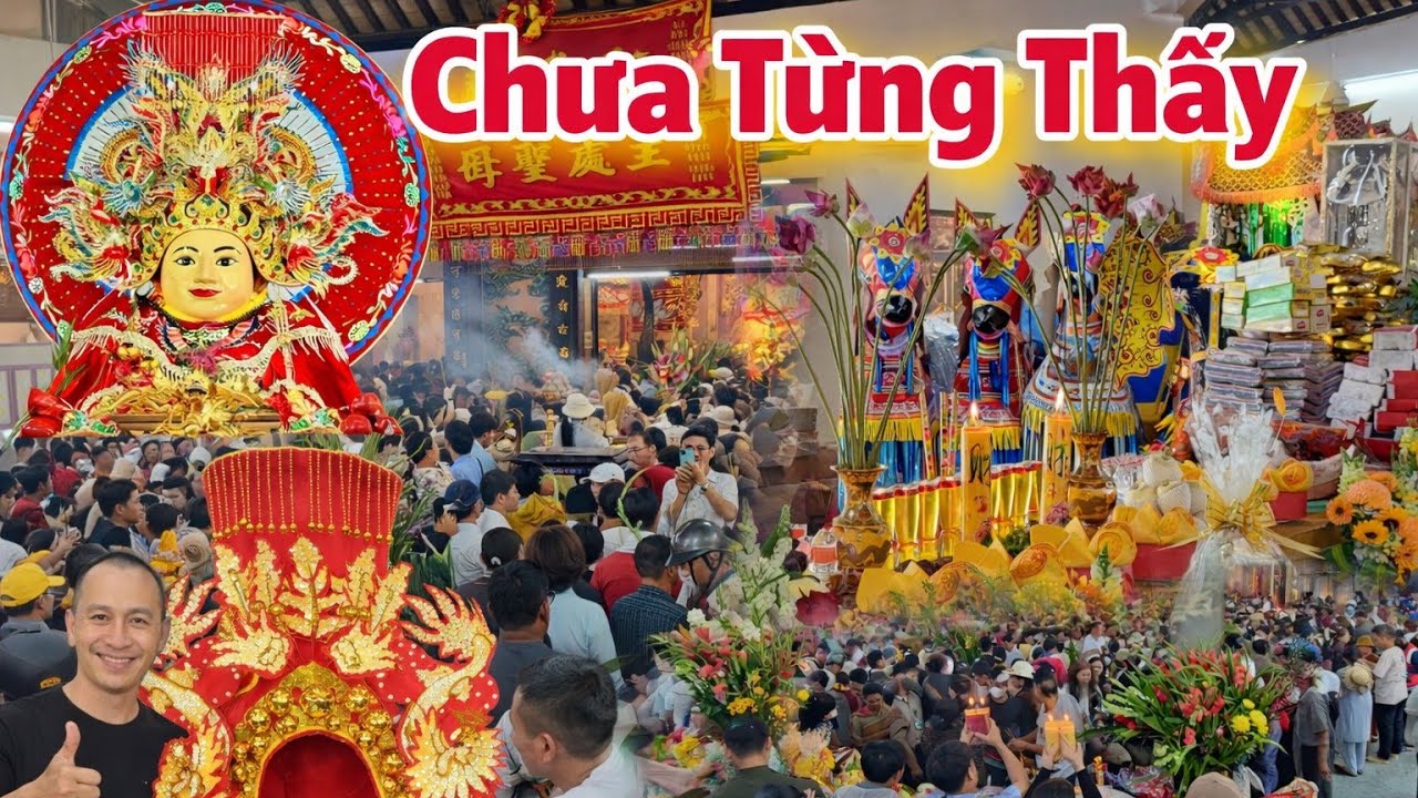 Xuất Hiện Mâm Cỗ Khổng Lồ Bằng Cả Sân Khấu Tại Miếu Bà Chúa Xứ Núi Sam | Trần Thiện Hóa