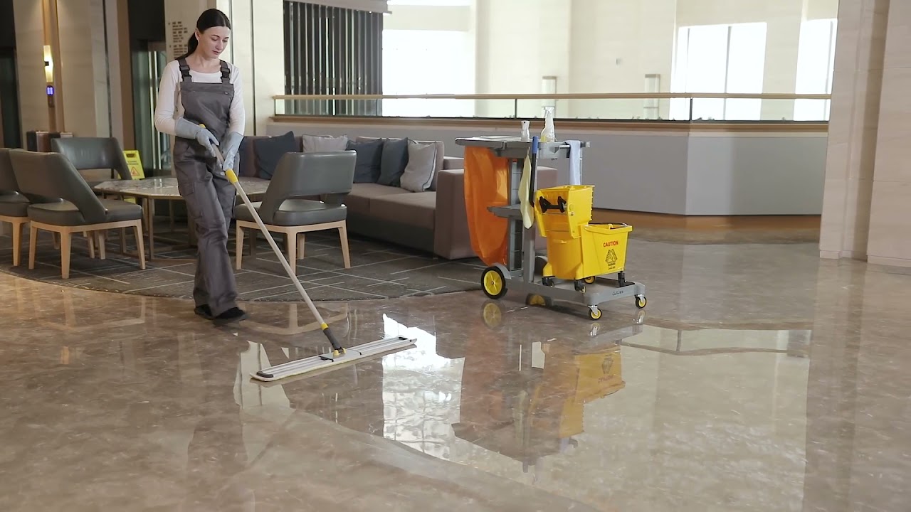 Yocada Commercial Industrial Cotton Mop Dust Floor Mop 59 Inch Telescopic Handle