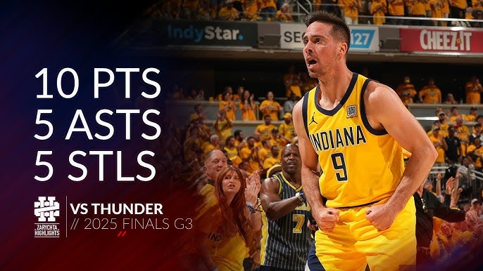 TJ McConnell 10 pts 5 asts 5 stls vs Thunder 2025 Finals G3 - YouTube