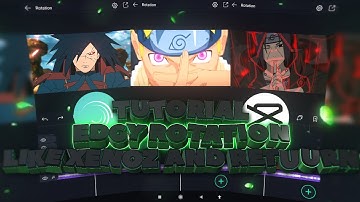 TUTORIAL EDGY ROTATION LIKE XENOZ AND RETUURN🔥| ALIGHT MOTION ( ANDROID / AMV EDIT )