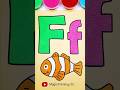 F for fish🐠#trending #english #forkids #alphabet #learnalphabet #shortfeed #magicpaintingtv