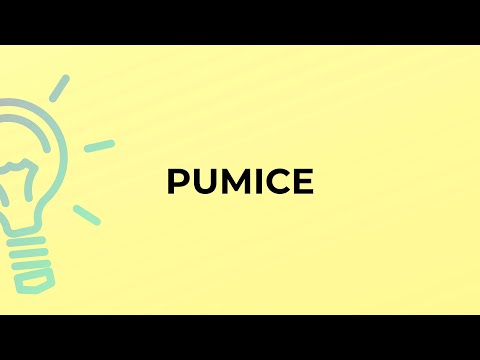 Video: Qual è la definizione di pumic?