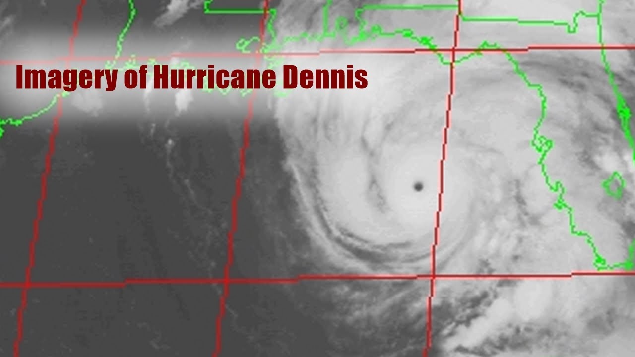 4K Radar & Satellite Imagery of Hurricane Dennis (2005) YouTube