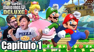 Empieza la Aventura en Super Mario Bros U. Deluxe | Bowser Atrapa a la Princesa Peach | Juegos Karim